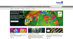 Desktop Screenshot of hubergroup.de