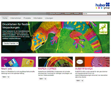 Tablet Screenshot of hubergroup.de